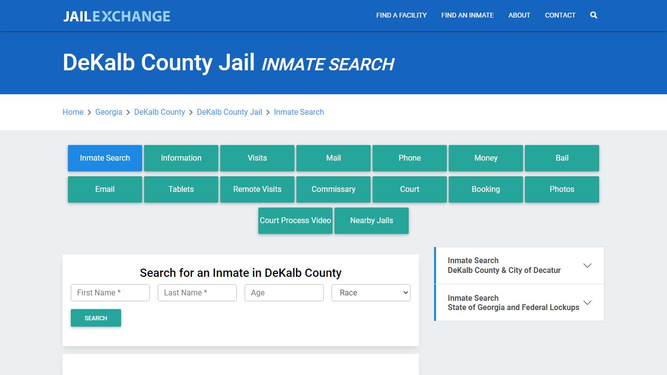 DeKalb County Jail, GA Inmate Search: Roster & Mugshots